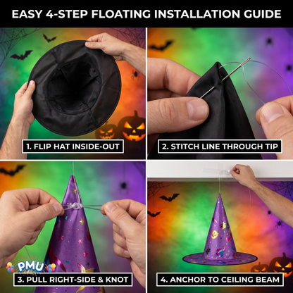 PMU Halloween Party Accessories Decoration Costume Witch Hats