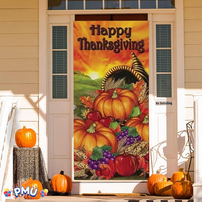PMU Door Covers - Thanksgiving Door Covers - Thanksgiving Banner - Front Door Cover for Thanksgiving