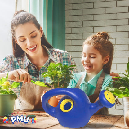 PMU 2 Gallon Watering Can - Garden Watering Can for Indoor & Outdoor Plants - Plastic Water Can with Detachable Sprinkler Head - Large Water Pot, Made in USA