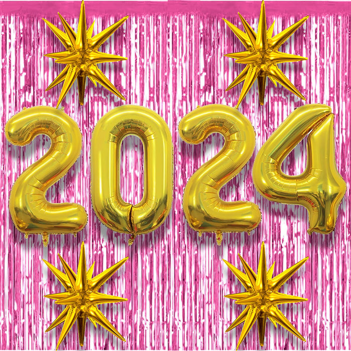 PMU 2024 Graduation - New Years Balloons Curtain Backdrop Party Kit Decorations