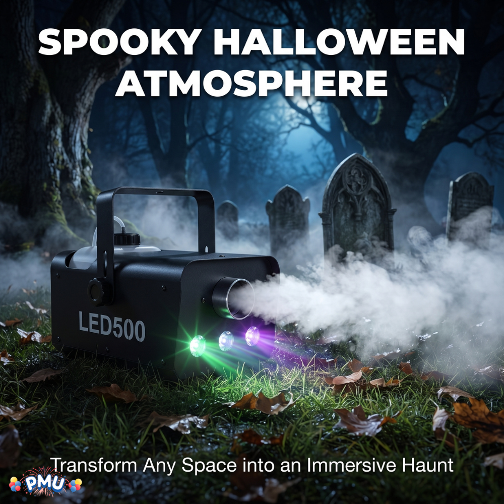 PMU GroundCloud Low-Lying Fog Emitter - Great for Halloween Decorations, Graveyards and Dance Floors Theme Effect