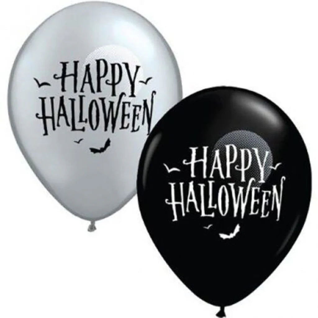 PMU Halloween Balloons - Small Latex Balloons for Halloween Ghost Theme & Birthday Parties, Trick-or-Treat, Party Favors & Decoration Supplies - 11 Inch