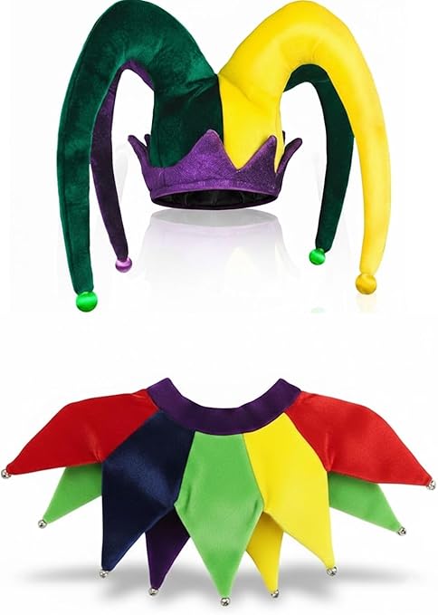 PMU Mardi Gras Hats Wearable Holiday Party Costume for Men and Women Party Accessory Pkg/1,3,6