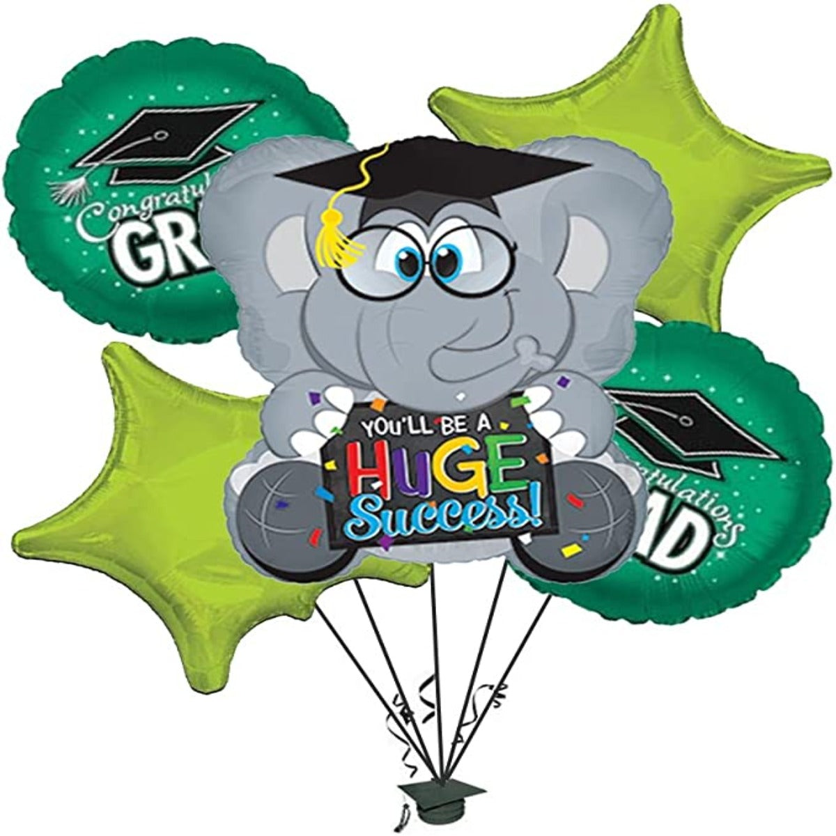 PMU Graduation Congrats Grad Balloon Bouquet (5/Pkg) Pkg/1