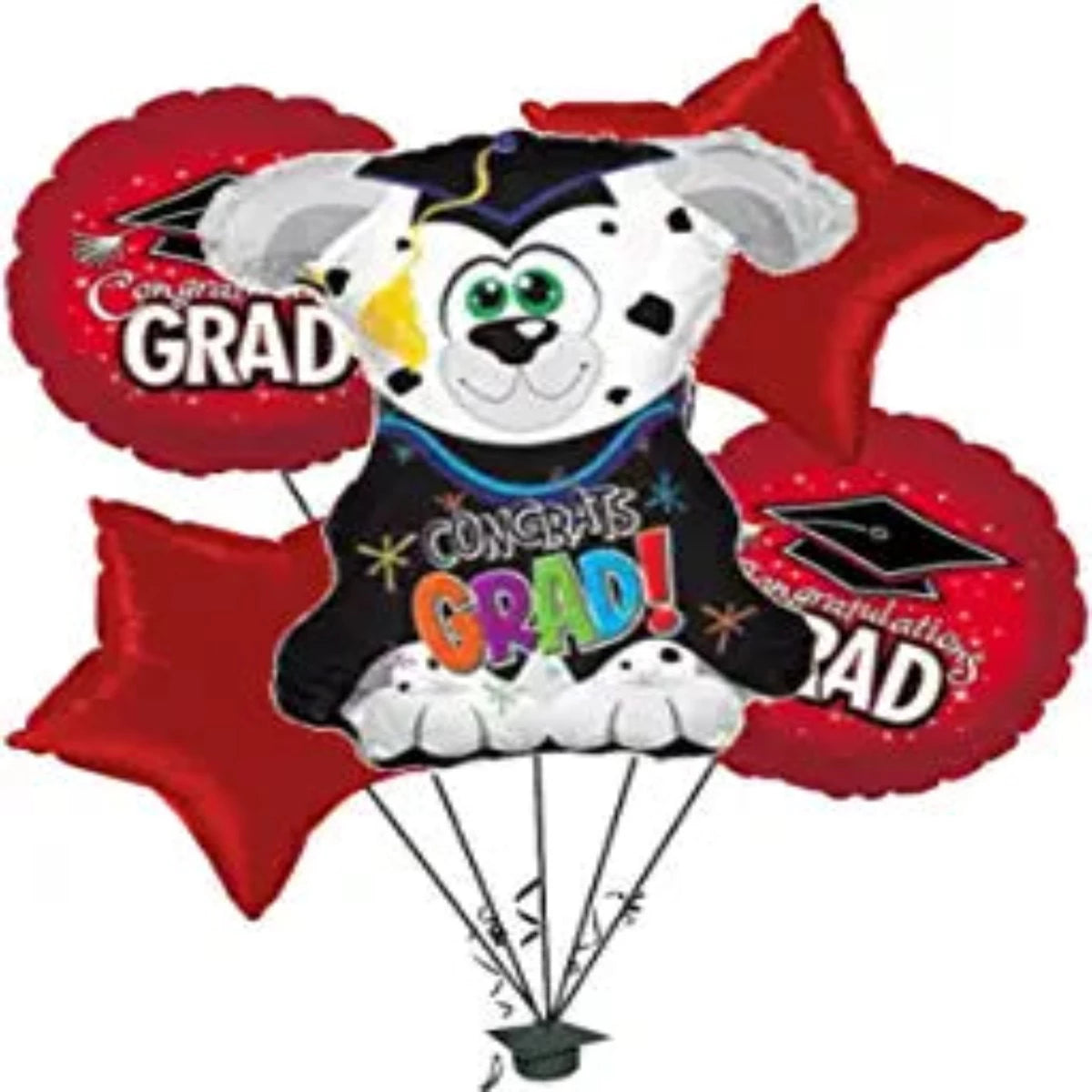 PMU Graduation Congrats Grad Balloon Bouquet (5/Pkg) Pkg/1