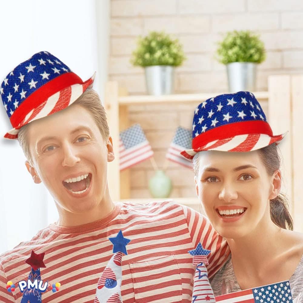 PMU Patriotic Headband 4th of July Party Wearable Headwear Costume and Decoration Accessory