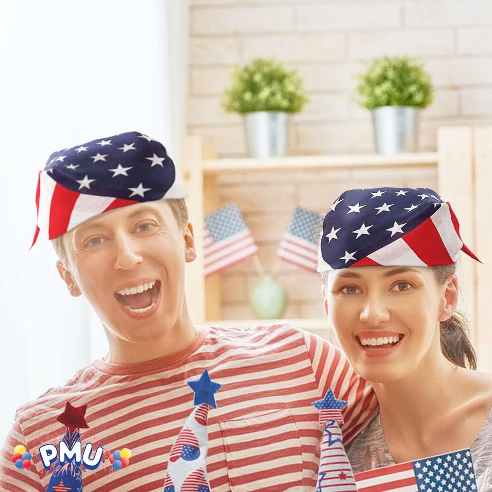 PMU Patriotic Headband 4th of July Party Wearable Headwear Costume and Decoration Accessory