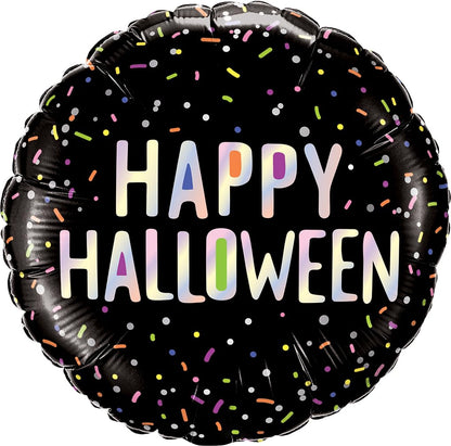 PMU Halloween Foil Balloons 18 Inch, Fun Mylar Balloons for Halloween Party Décor