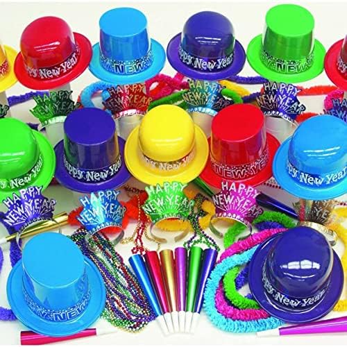 PMU New Year's Eve Party Supplies 2024 Party Kit for New Year's Eve Decorations Supplies, Outfits for Adults, Men and Women