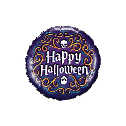 PMU Halloween Foil Balloons 18 Inch, Fun Mylar Balloons for Halloween Party Décor
