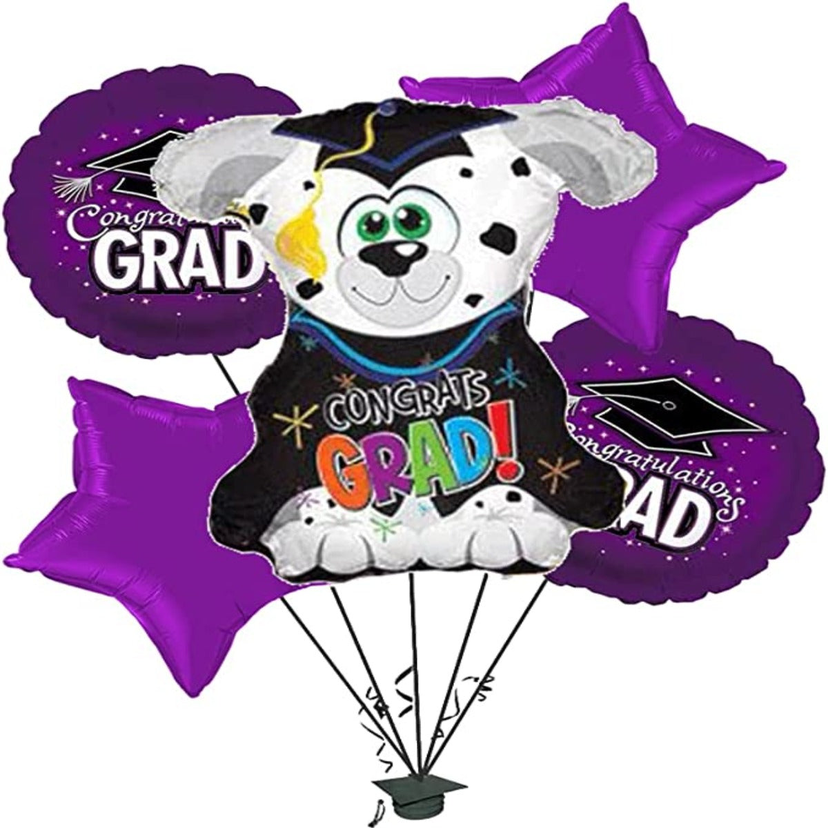 PMU Graduation Congrats Grad Balloon Bouquet (5/Pkg) Pkg/1