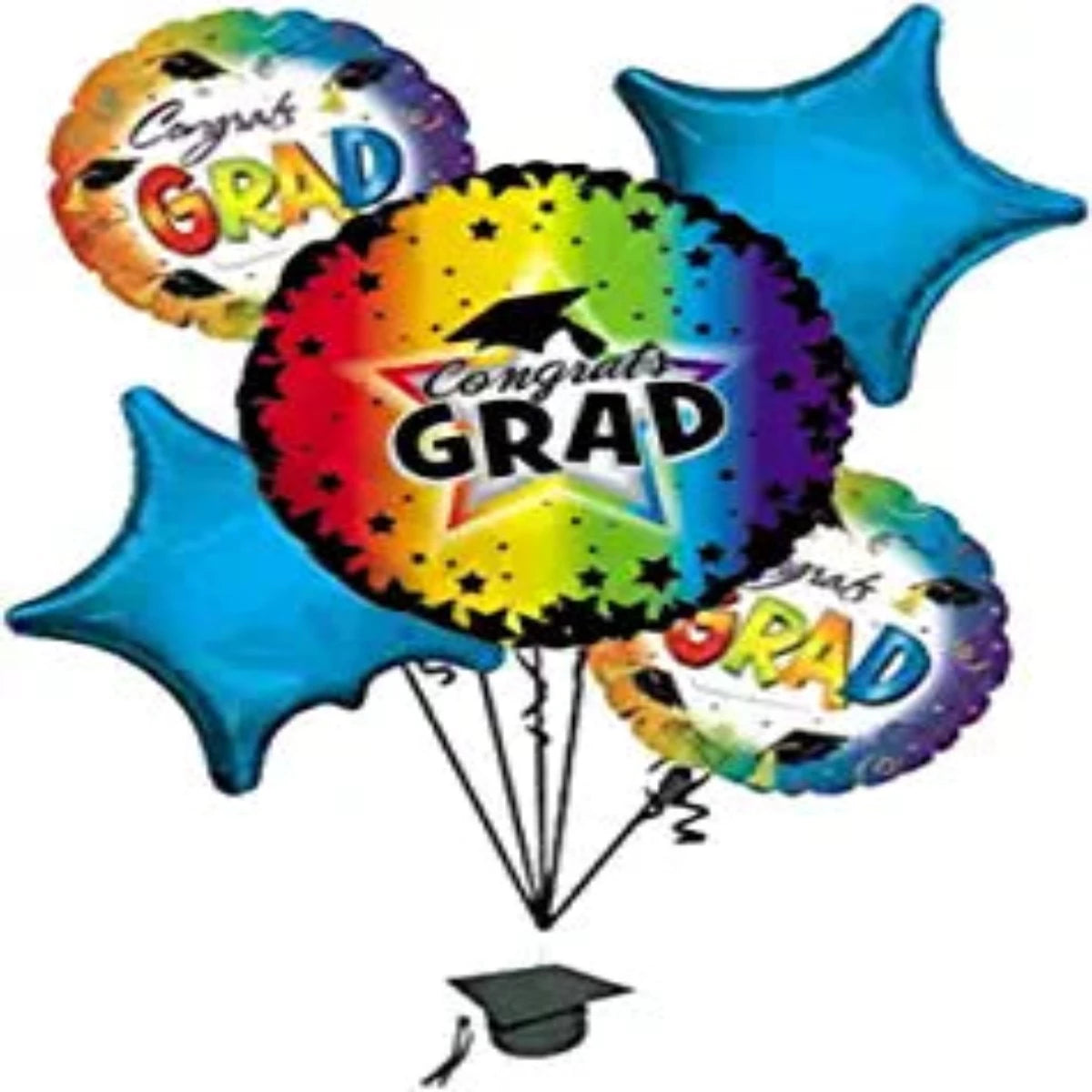 PMU Graduation Congrats Grad Balloon Bouquet (5/Pkg) Pkg/1