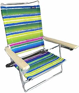 PMU Beach Chair 3 Position Lay-Flat Pkg/1