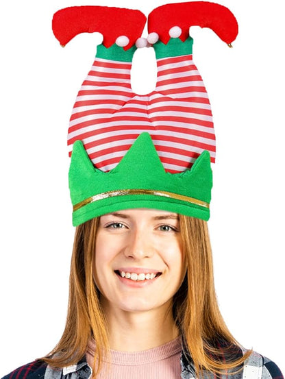 PMU Funny Christmas Hat, Elf Twinkle Toe Hat for Crazy Xmas Party Dress Up celebrations