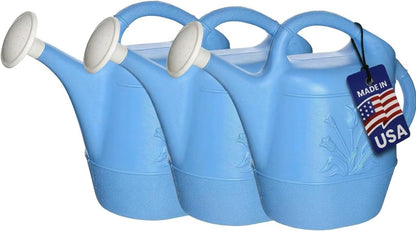 PMU 2 Gallon Watering Can - Garden Watering Can for Indoor & Outdoor Plants - Plastic Water Can with Detachable Sprinkler Head - Large Water Pot, Made in USA