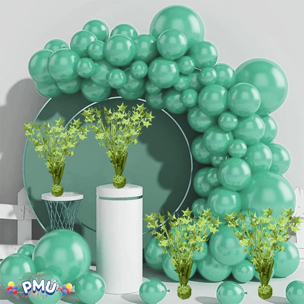 PMU Starburst Balloon Centerpiece - Beautiful Table Centerpieces for Memorial Day, Birthdays, Halloween, Veterans Day Party & Independence Day Celebration - 15in / 7.34cm