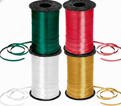 PMU 4 Rolls Christmas Curling Ribbon for Gift Wrap & Holiday Crafts