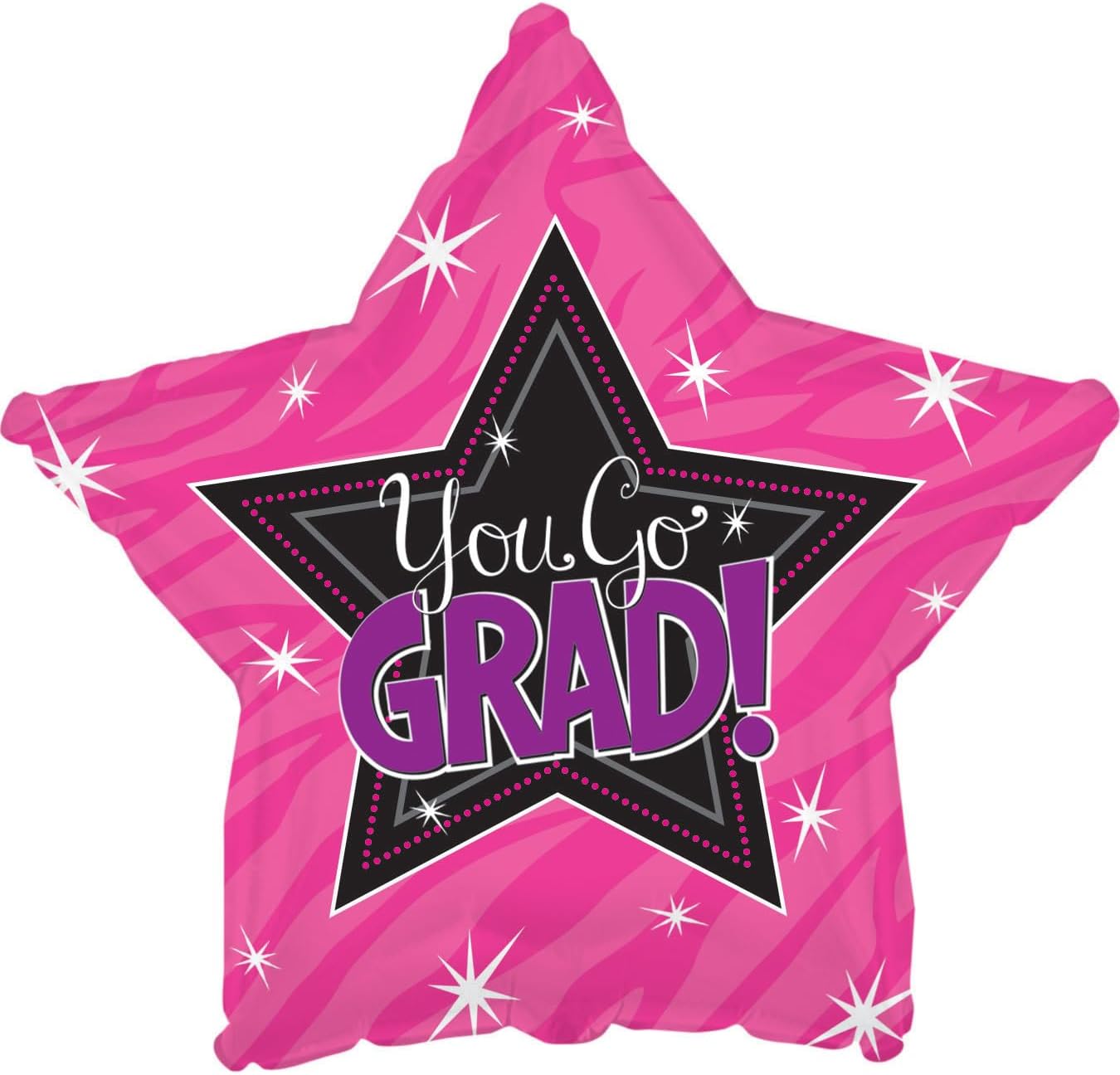 PMU Congrats Grad Cap Balloon, Star 18in Mylar | Graduation Decoration Mylar Balloons | Celebrate Success with Vibrant Graduation Balloons | Balloon Graduation Décor