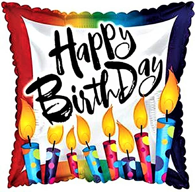 PMU Happy Birthday 18 Inch Mylar-Foil Balloon