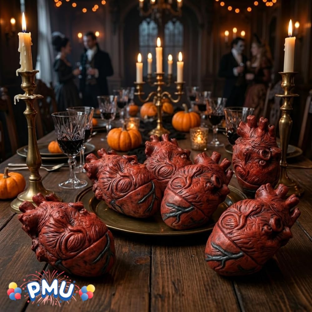 PMU Fake Brain & Fake Heart Body Parts Anatomy Models