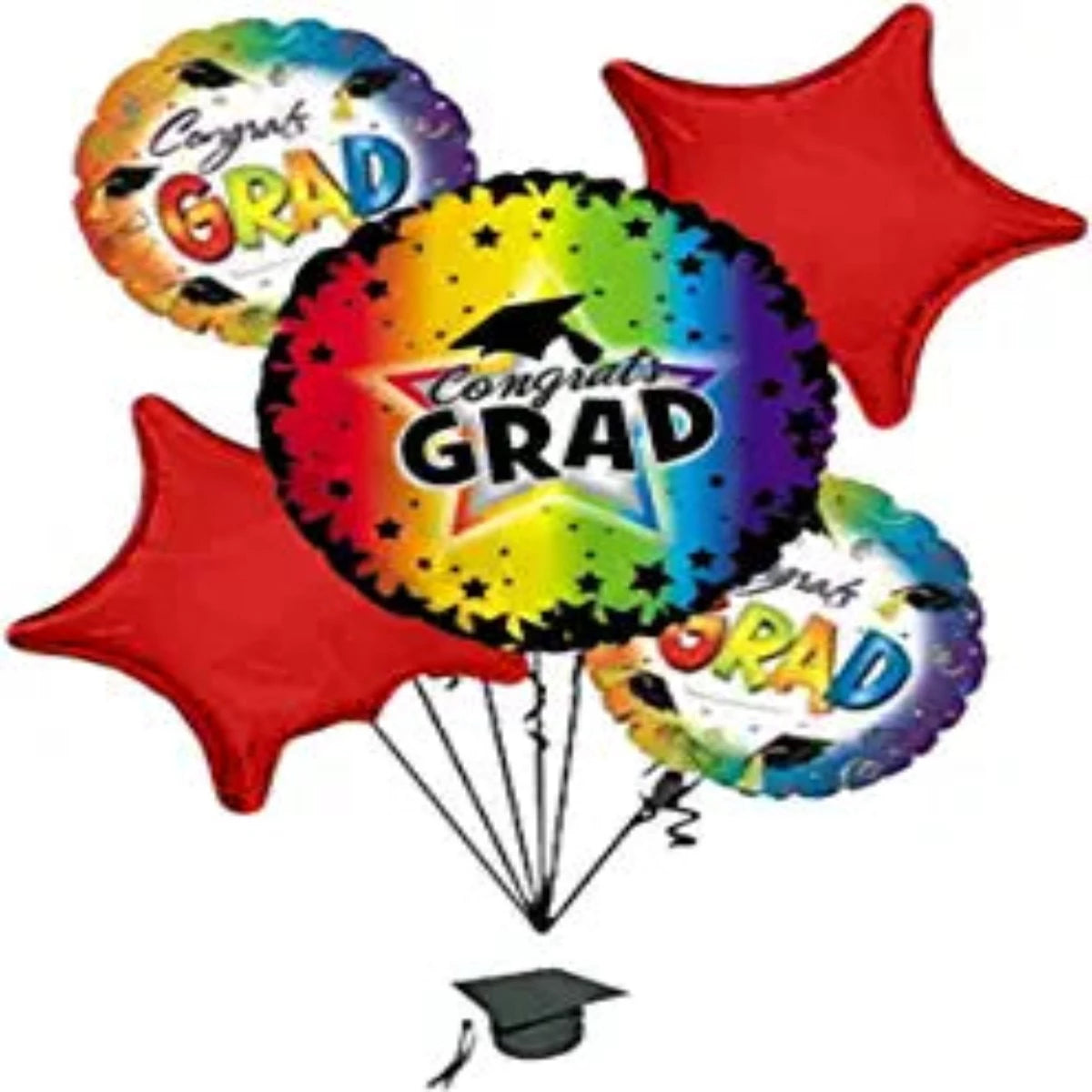 PMU Graduation Congrats Grad Balloon Bouquet (5/Pkg) Pkg/1