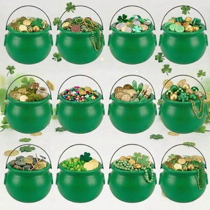 PMU St. Patrick's Day Pot of Plastic Cauldron For St. Patrick's Day Leprechaun & Mardi Gras Party Decoration Supply Accessory