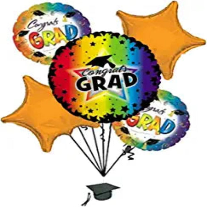PMU Graduation Congrats Grad Balloon Bouquet (5/Pkg) Pkg/1