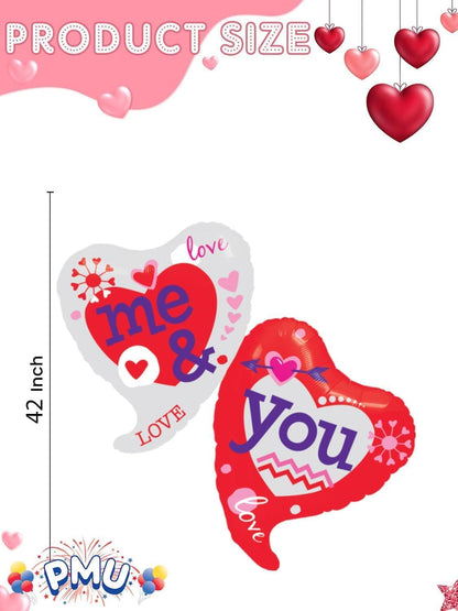 PMU Valentine's Day Mylar - Foil Balloons Proposal, Special Events, Photo Props Party Decoration and Accessories