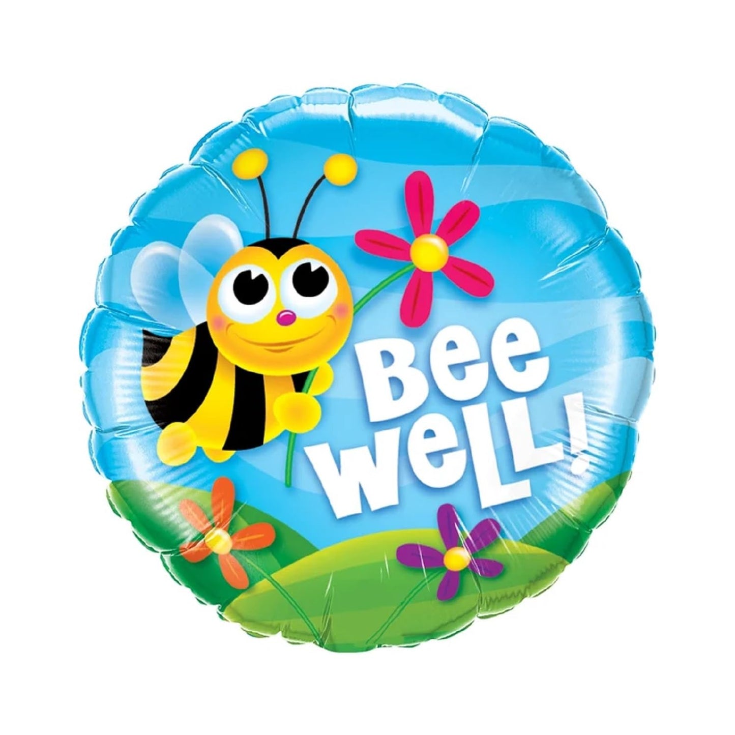 PMU Get Well Balloon 18 inch Mylar-Foil Balloon - Party Supplies
