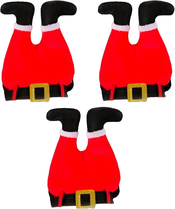 PMU Funny Christmas Hat, Santa's Santa Pants Down The Chimney Hat for Crazy Xmas Party Dress Up Celebrations, Accessories