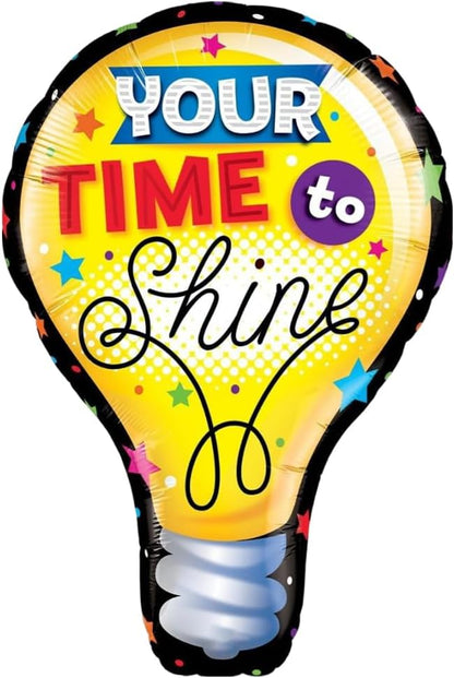 PMU Graduation Congrats Grad Star Shape 30 Inch Mylar Balloon
