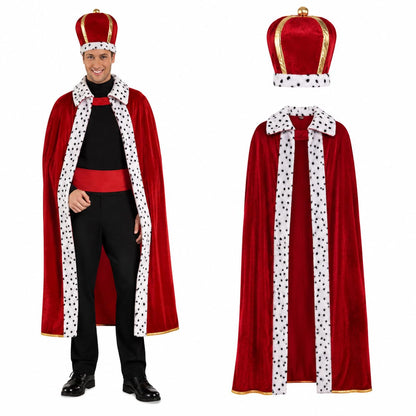 PMU Men's Halloween Costume, Horror Halloween Costume for Men, Hooded Robe