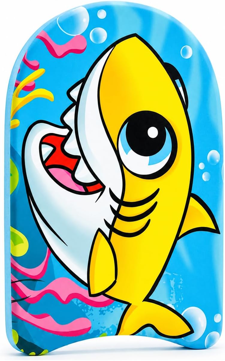 PMU Graphics Printed Bodyboard - Lightweight Wrist Leash Slick Bottom for Beach, Sea & Pool - Surfing Board