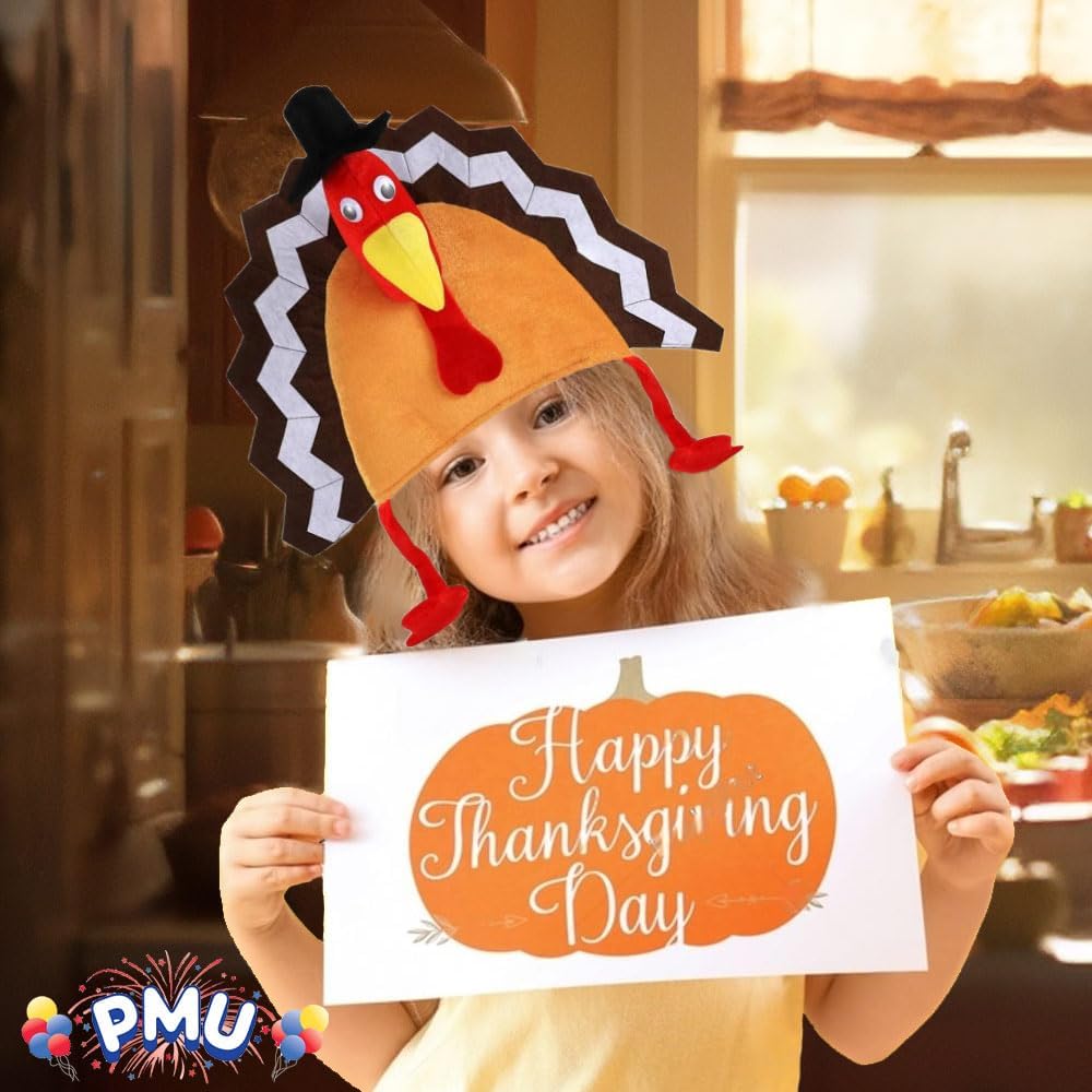 PMU Thanksgiving Turkey Hats Party Costumes and Accessories