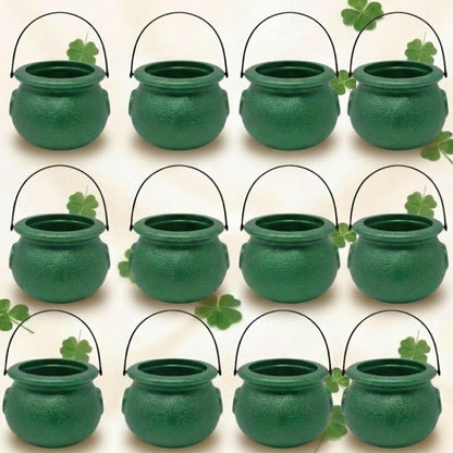 PMU St. Patrick's Day Pot of Plastic Cauldron For St. Patrick's Day Leprechaun & Mardi Gras Party Decoration Supply Accessory