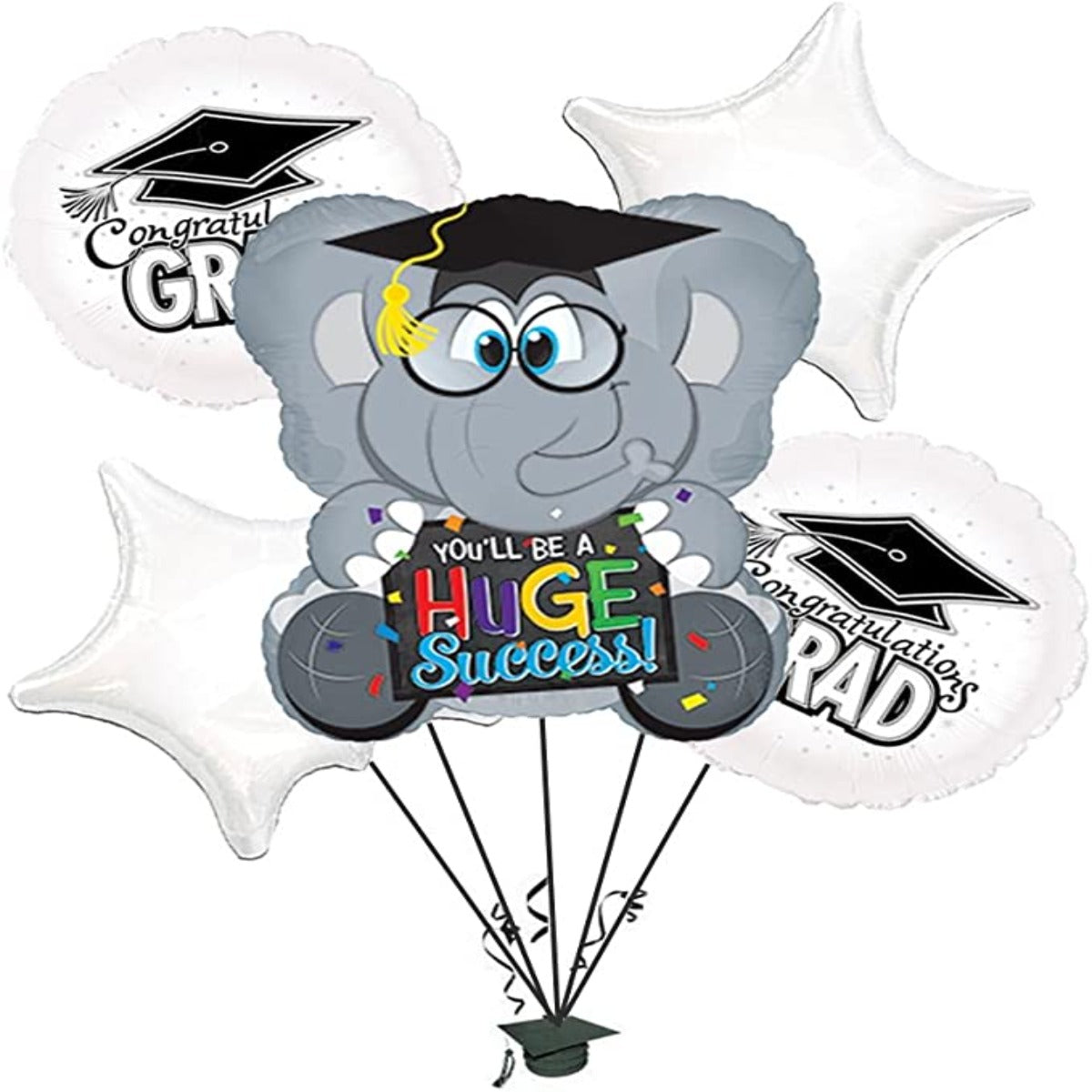 PMU Graduation Congrats Grad Balloon Bouquet (5/Pkg) Pkg/1