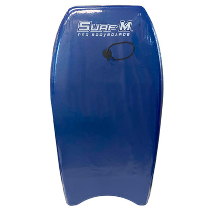 PMU 33 Inch Printed Bodyboard - Lightweight Wrist Leash Slick Bottom Boogie Board for Beach, Sea & Pool - Surfing Board for Kids, Teens & Adults Wave Conditions Pkg/1