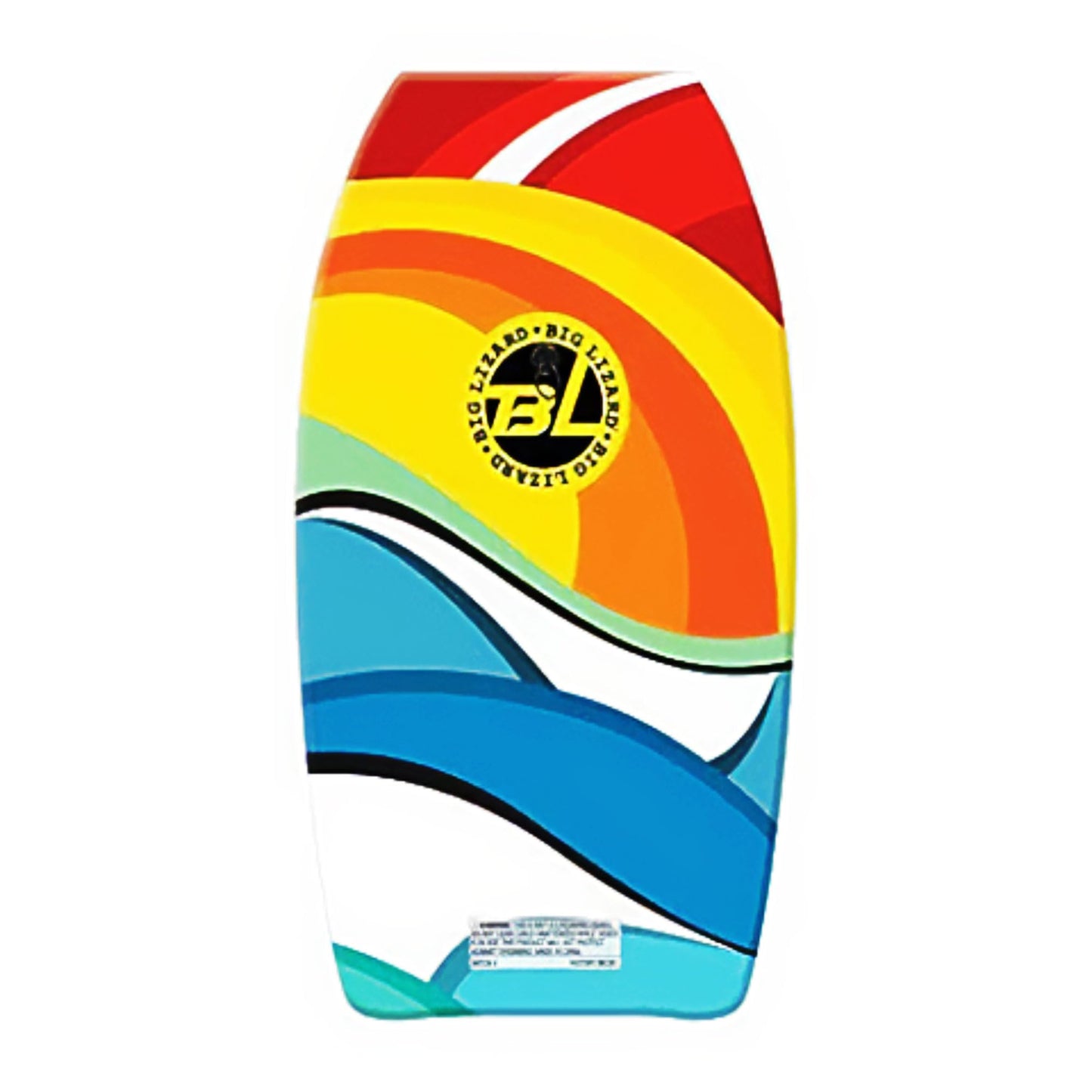 PMU 33 Inch Printed Bodyboard - Lightweight Wrist Leash Slick Bottom Boogie Board for Beach, Sea & Pool - Surfing Board for Kids, Teens & Adults Wave Conditions Pkg/1
