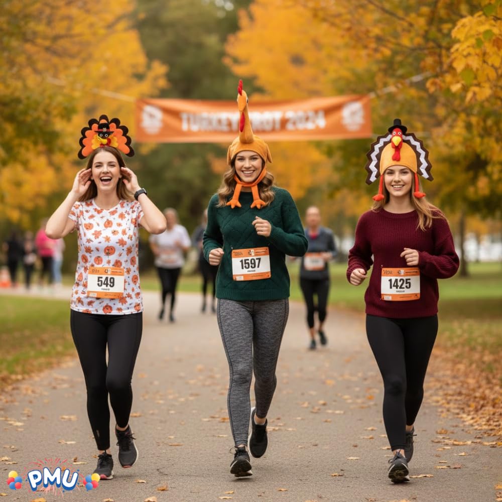 PMU Thanksgiving 3pc Assorted Hats and Headbands Party Costume Accessories