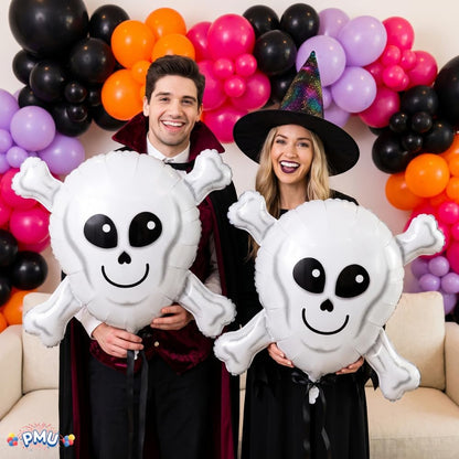 PMU Halloween Mylar Foil Balloons for Halloween Party Decorations, Haunted House, Photo Booth & Spooky Celebrations