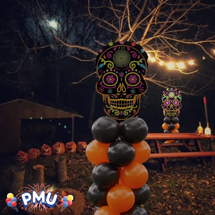 PMU Halloween Mylar Foil Balloons for Halloween Party Decorations, Haunted House, Photo Booth & Spooky Celebrations