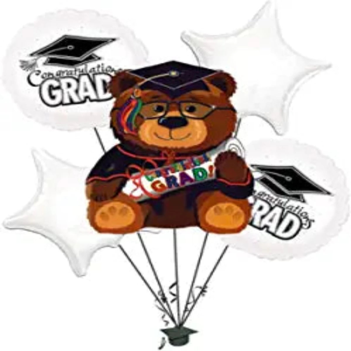 PMU Graduation Congrats Grad Balloon Bouquet (5/Pkg) Pkg/1