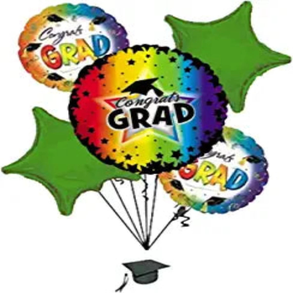 PMU Graduation Congrats Grad Balloon Bouquet (5/Pkg) Pkg/1