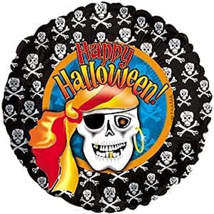 PMU Halloween Foil Balloons 18 Inch, Fun Mylar Balloons for Halloween Party Décor