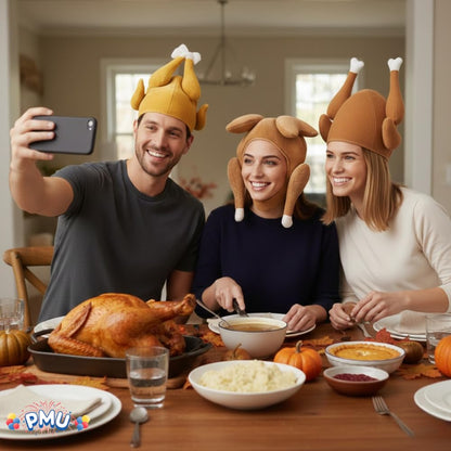 PMU Thanksgiving 3pc Assorted Hats and Headbands Party Costume Accessories
