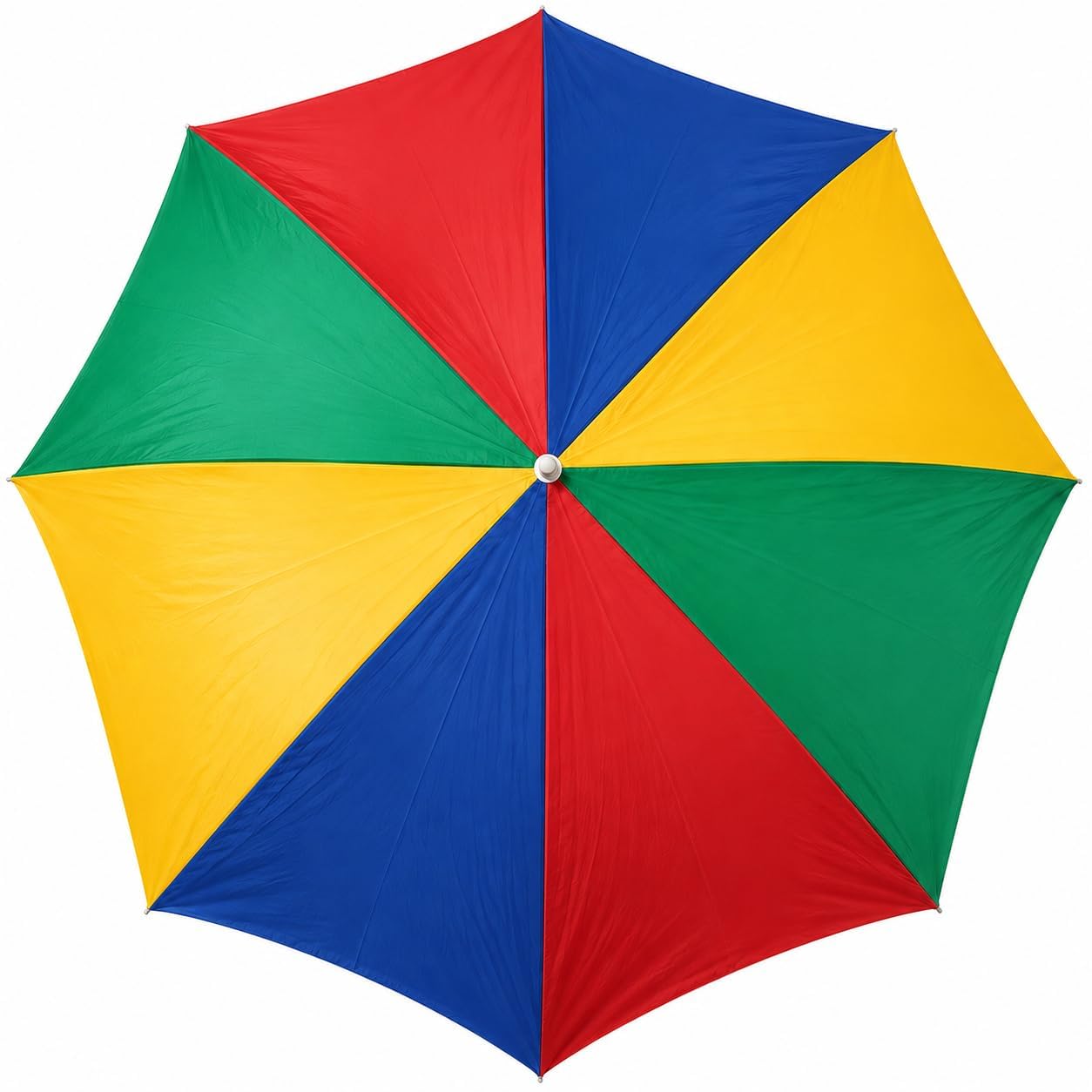 Beach Umbrella 6ft Opens to 72in Multicolor Beach Parasol with Carrying Sleeve