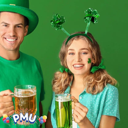 PMU St. Patricks Day - Mardi Gras Saint Patrick's Day Headband Shamrocks