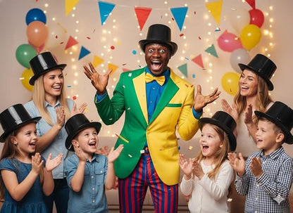 PMU Plastic Party Top Hat for Adults & Kids - Plastic Hat for Parties, New Year Events, Magic Shows & Photo Booth Props
