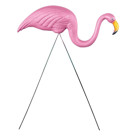 PMU Large Pink Flamingo Yard Decorations Lawn - 24 inch