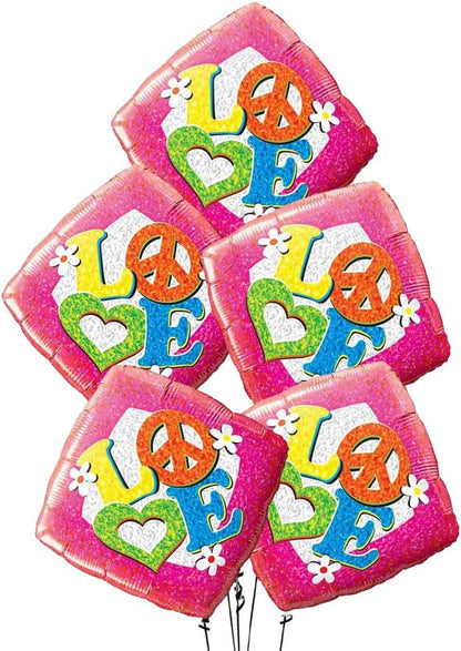 PMU Happy Valentine's Day 18 Inch Hearts Mylar-Foil Balloon